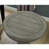 UPHA 26-inch Round Wooden Pedestal Side Table - 4 of 4