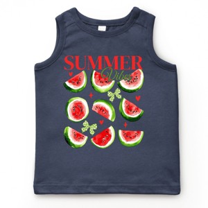 The Juniper Shop Watermelon Chart Summer Vibes Youth Tank Top - 1 of 4
