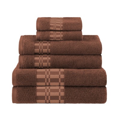 6pc Spa Waffle Jacquard Cotton Bath Towel Set : Target