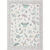 Acekool Floral Insect Area Rug - Washable 5x7 Non-Slip Carpet for Bedroom & Living Room - 2 of 4