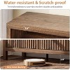 Nasitip 65.8"  Fluted Storage Cabinet with Adjustable Shelves, Modern Entryway Organizer with Gold Handles, Waterproof Tall Cabinet - 4 of 4