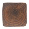 GDFStudio Verde Outdoor Lightweight Concrete Twist Design Wood Grain Texture Side Table - 4 of 4