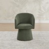 Spruce&Spring Modern Upholstered Swivel Dining Chair with Arm - 4 of 4