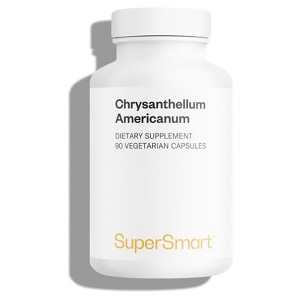 SuperSmart Chrysanthellum Americanum 1200mg per Day - American Chrysanthemum, Golden Chamomile | Non-GMO & Gluten Free - 90 Vegetarian Capsules - 1 of 4