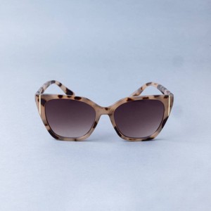 Women's Cateye with Metal Striped Sunglasses - A New Day™ Beige - 1 of 2