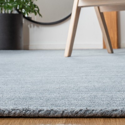 Mirage Dark Gray Hand Loomed Viscose Runner Rug