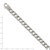 Black Bow Jewelry Mens 8mm Polished Stainless Steel Square Curb Chain Bracelet, 8.5 Inch - 4 of 4