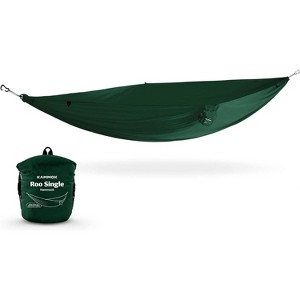 Kammok Roo Single Hammock with Stuff Sack, Waterproof Ripstop Nylon, Gear Loops, Lightweight for Camping and Backpacking - 1 of 4