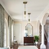 CityFurn 1-Light Cylinder Glass Pendant for Kitchen Island - 2 of 4