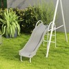Resenkos 5-in-1 Swing Set, Heavy Duty A-Frame, Saucer Swing, Slide, Seesaw, Glider, Kids Outdoor Playset, Gray - 4 of 4