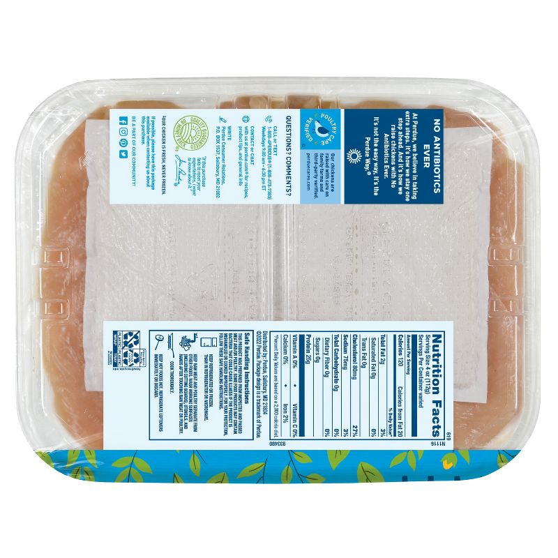 Perdue Fresh Cuts Thin Sliced Antibiotic Free Chicken Breast - 0.85-1.6 lbs - price per lb, 3 of 8