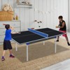 VisioGear Game Tables, 6FT Ping Pong Conversion Tables Top, Foldable & Portable Table for Tennis, Green, 71"*35.5"*0.47" - 2 of 4