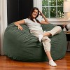 Jaxx 5 Foot Saxx - Large Round Bean Bag Chair for Adults - Lush Velvet - 2 of 3