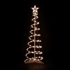 Northlight Lighted Spiral Outdoor Christmas tree with Star - 4' - Clear - 2 of 4