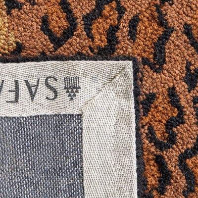 Chelsea Black and Brown Hand-Knotted Wool Area Rug