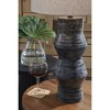 Signature Design by Ashley Kerbert Terracotta Table Lamp, Distressed Black, 17" Tall, Casual Drum Shade - 4 of 4