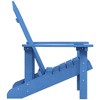 vidaXL Patio Adirondack Chair HDPE Aqua Blue - 4 of 4