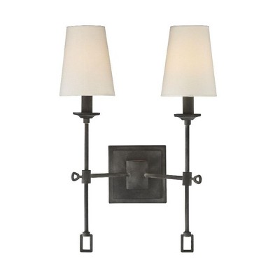 Savoy House Lorainne 2 - Light Wall Light in  Oxidized Black