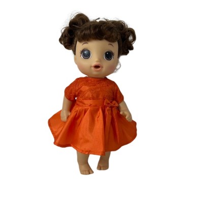Doll Clothes Superstore Orange Party Dress Fits 14 Inch Baby Alive And Little Baby Dolls