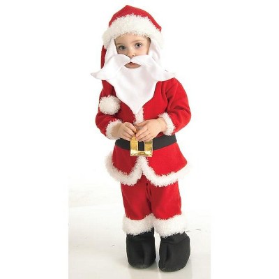Rubie's Fleece Santa Boy Suit Child Costume 2T-4T