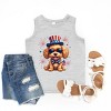 The Juniper Shop Patriotic Fluffy Dog Youth Tank Top - 2 of 4