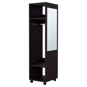 NicBex 63.00"H Armoire Wardrobe Closet Storage Cabinet with Mirror and Open Storage Shelves for Bedroom - 1 of 4