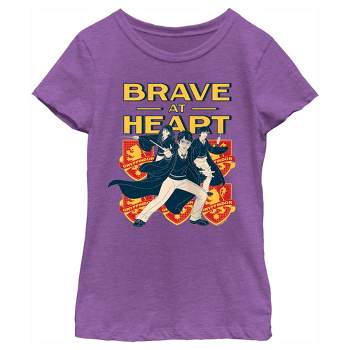 Girl's Harry Potter Gryffindor Brave at Heart T-Shirt