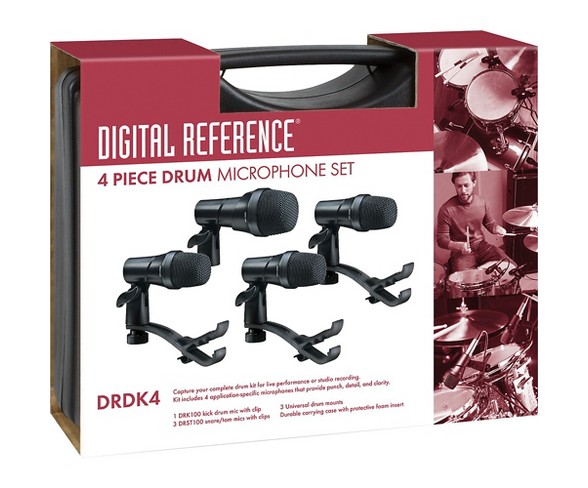 Digital Reference DRDK4 4-Piece Drum Mic Kit