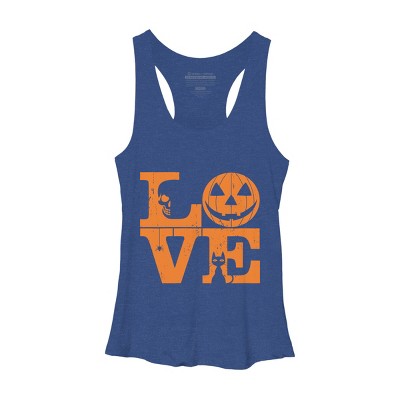 Women's Design By Humans Halloween Love Night Creepy Cute Fun By RedBirdLS Racerback Tank Top