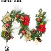 TackView 6 Ft Pre-Lit Christmas Garland with 20 Led Lights, Xmas Garland, Garland with Timer for Mantle Staircase Table Decoration - 4 of 4