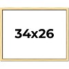 PosterPalooza | Simple Gold Picture Frame - UV Acrylic, Backing Board, Hanging Hardware Included - 2 of 4