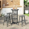 WestinTrends Malibu All Weather Hdpe Outdoor Patio Bar Height Bistro Set (4-Piece) - 2 of 4