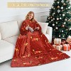 Catalonia Women Men Funny Printed Wearable Blanket Long Robe, Soft Fleece Mink Micro Plush Wrap Snuggie Blanket for Adult, Cozy Gift for Woman Man - 2 of 4
