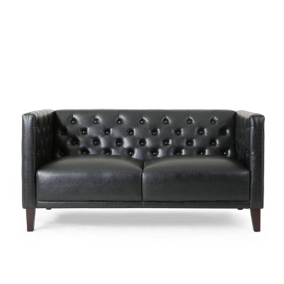 Rockney Contemporary Upholstered Tufted Loveseat - Christopher Knight Home