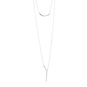 SIlpada 'Two Takes' Sterling Silver Necklace, 16" + 2" - 1 of 4