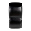HomeRoots 16" Black Solid Wood Figurine End Table - 4 of 4