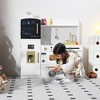 Kinder King Wooden Kids Play Kitchen, Toy Kitchen Playset for Toddler, Pretend Oven, Microwave,  Realistic Kitchen Sets for Boys Girls Age 3+ - 2 of 4