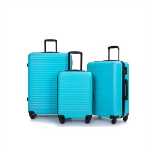 BEAFUP 3 Piece Luggage Sets ABS Lightweight Suitcase with Two Hooks, Spinner Wheels, TSA Lock, (20/24/28) - 1 of 4