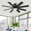 52 Inch 8 Blades Flush Mount Ceiling Fan with Light and Remote - 2 of 4