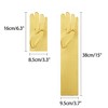 INSPIRE CHIC Women's Satin Opera Length Gloves with Pleats - 2 of 4