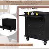 NicBex Retro Small 3-Drawer Dresser Cabinet Nightstand with Pull-Out Tray,Wooden Chest of Drawers for Bedroom,Living Room,Hallway - 3 of 4