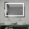 Dovelina Rectangle Bathroom Vanity Mirror with LED Lights Anti-Fog Large Wall Mirror - 31"x24" - 2 of 4