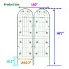 2 Pack Metal Garden Trellis, Garden Trellis Climbing Plants, Garden Trellis Modern With 71" X 40" For Climbing Plants Outdoor-Cuddlewood - 4 of 4