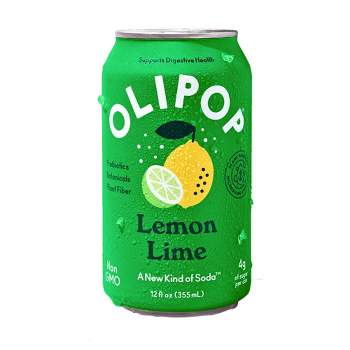 OLIPOP Lemon Lime Prebiotic Soda - 12 fl oz