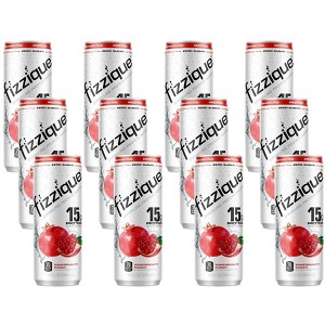 Fizzique Pomegranate Punch Sparkling Protein Water - Case of 12/12 oz - 1 of 3