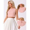 Allegra K Women's Sleeveless 1950s Vintage Summer Gingham Top - 2 of 4