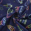 Neon Space Ships Microfiber Kids' Sheet Set By Sweet Home Collection® - image 3 of 4