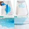 Biloban-Waterproof Changing Pad Cover - 2 Pack, 100% Jersey Knit Cotton, Grey & White - 4 of 4