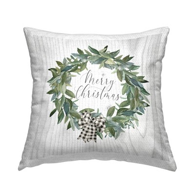 Stupell Industries Merry Christmas Wreath