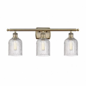 Bridal Veil - 3 Light Bath Vanity In Art Deco Style-10 Inches Tall and 25 Inches Wide - 1 of 1